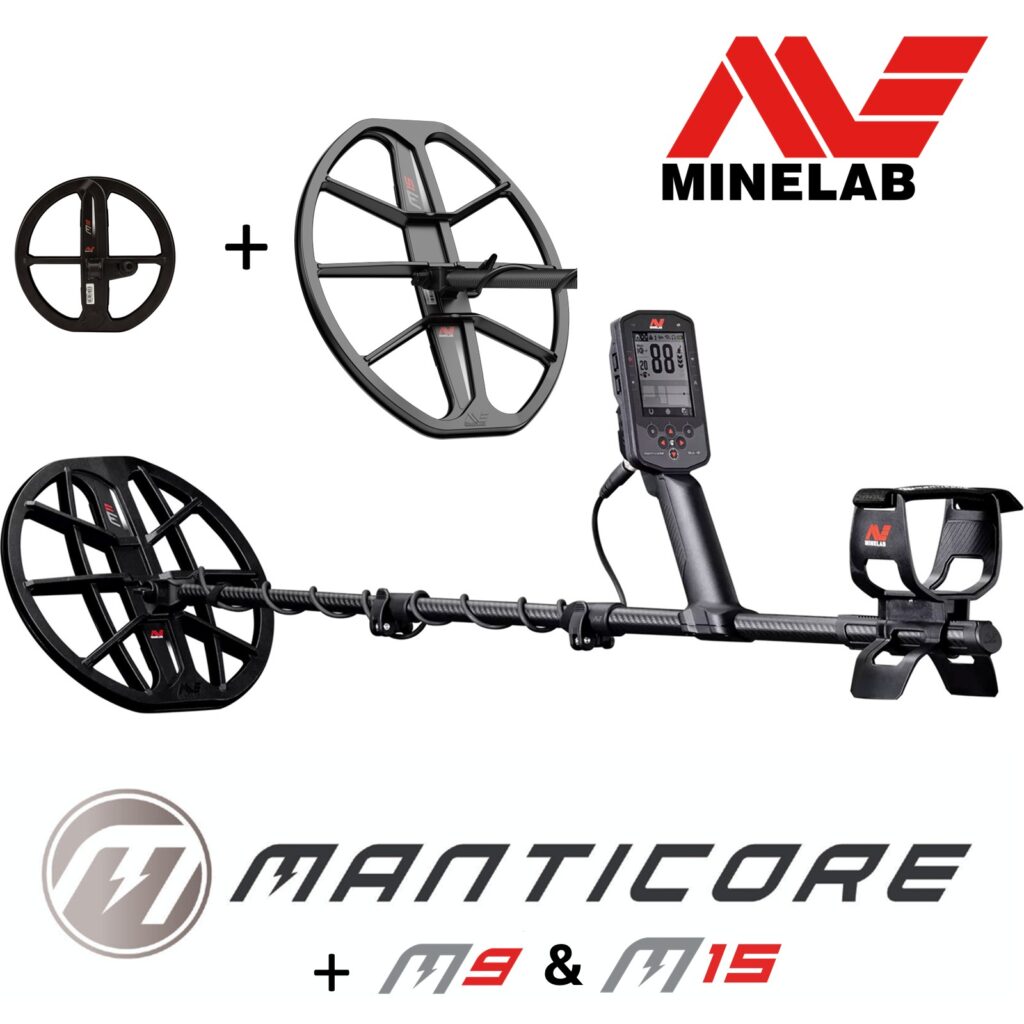 MINELAB MINELAB MANTICORE ME NDARJE DY DIMENSIONALE + COIL 15″ + COIL 9″ DHURATE